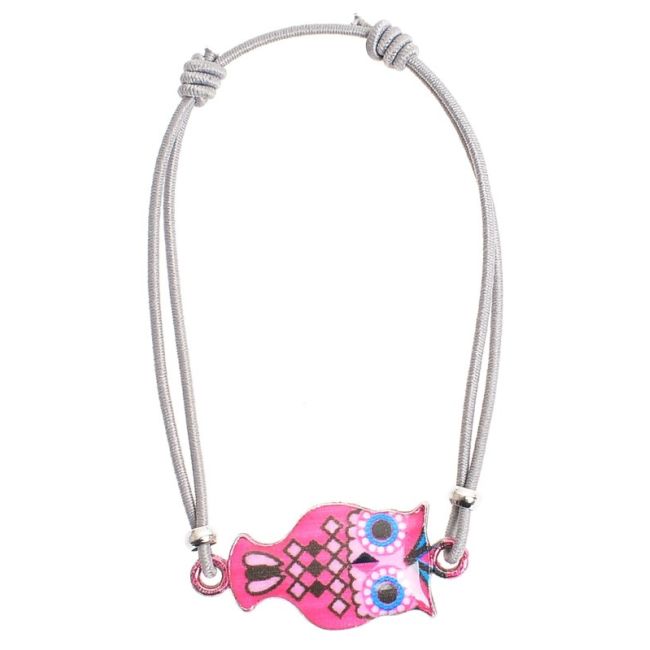 ENAMEL METAL ELASTIC BRACELET