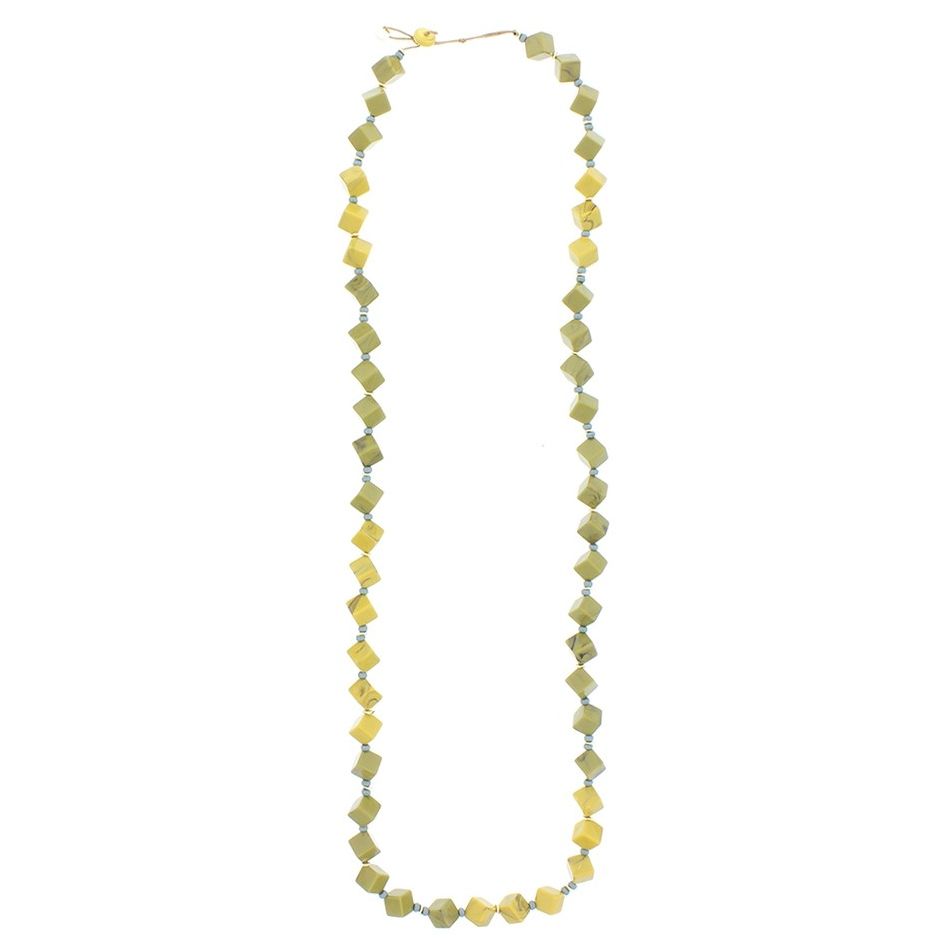 COLLAR LARGO ROMBOS RESINA 1.1M