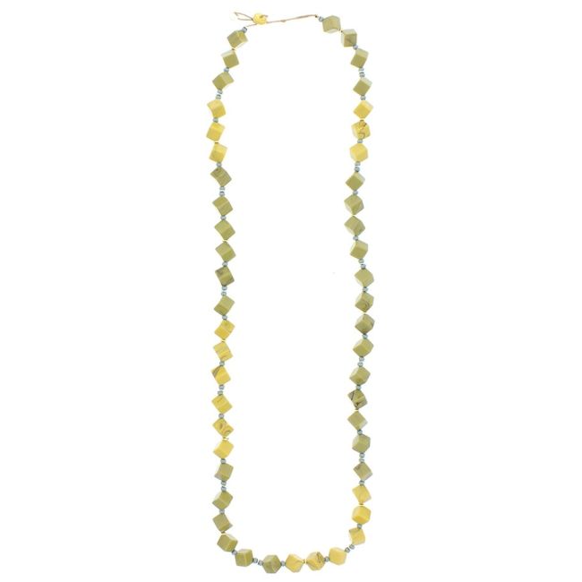 COLLAR LARGO ROMBOS RESINA 1.1M