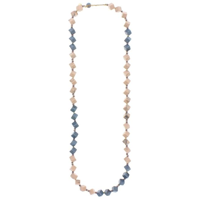 COLLAR LARGO ROMBOS RESINA 1.1M