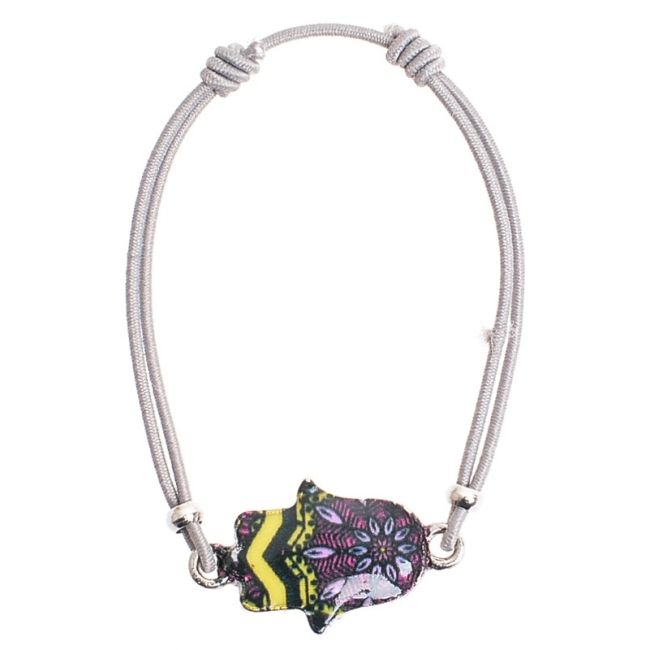 ENAMEL METAL ELASTIC BRACELET