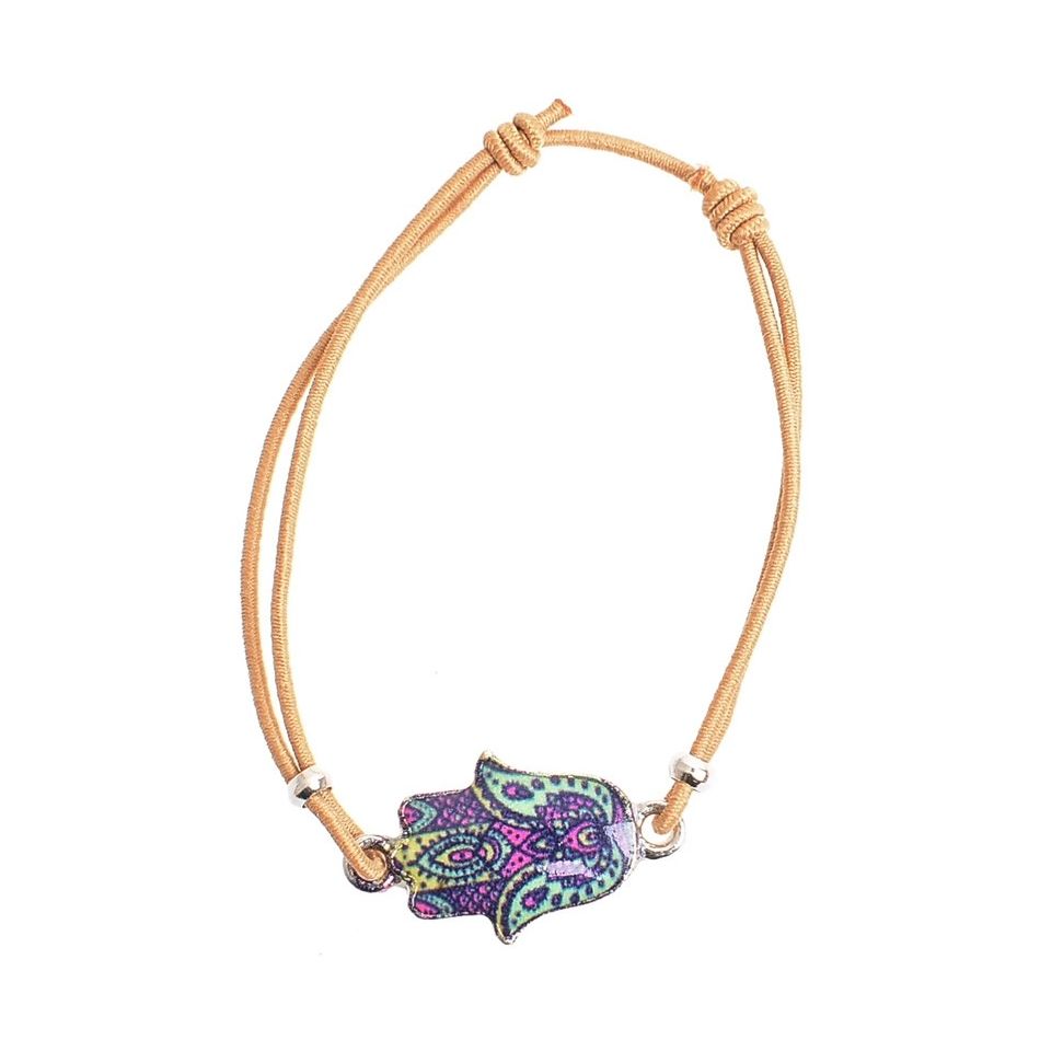 ENAMEL METAL ELASTIC BRACELET