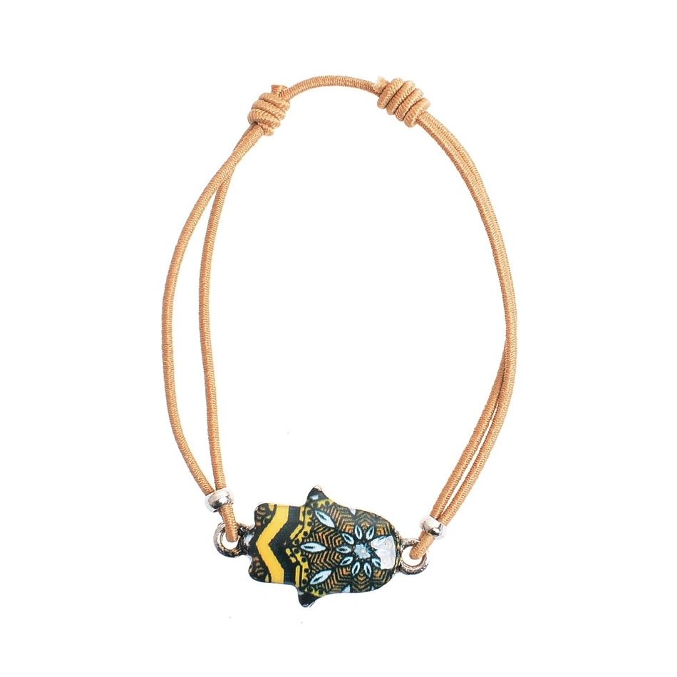 ENAMEL METAL ELASTIC BRACELET