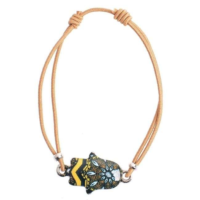 ENAMEL METAL ELASTIC BRACELET