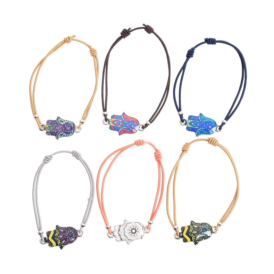 ENAMEL METAL ELASTIC BRACELET