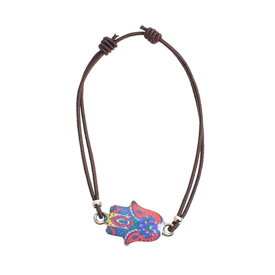 ENAMEL METAL ELASTIC BRACELET