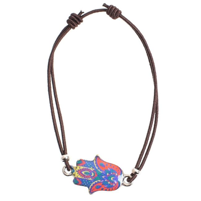 ENAMEL METAL ELASTIC BRACELET