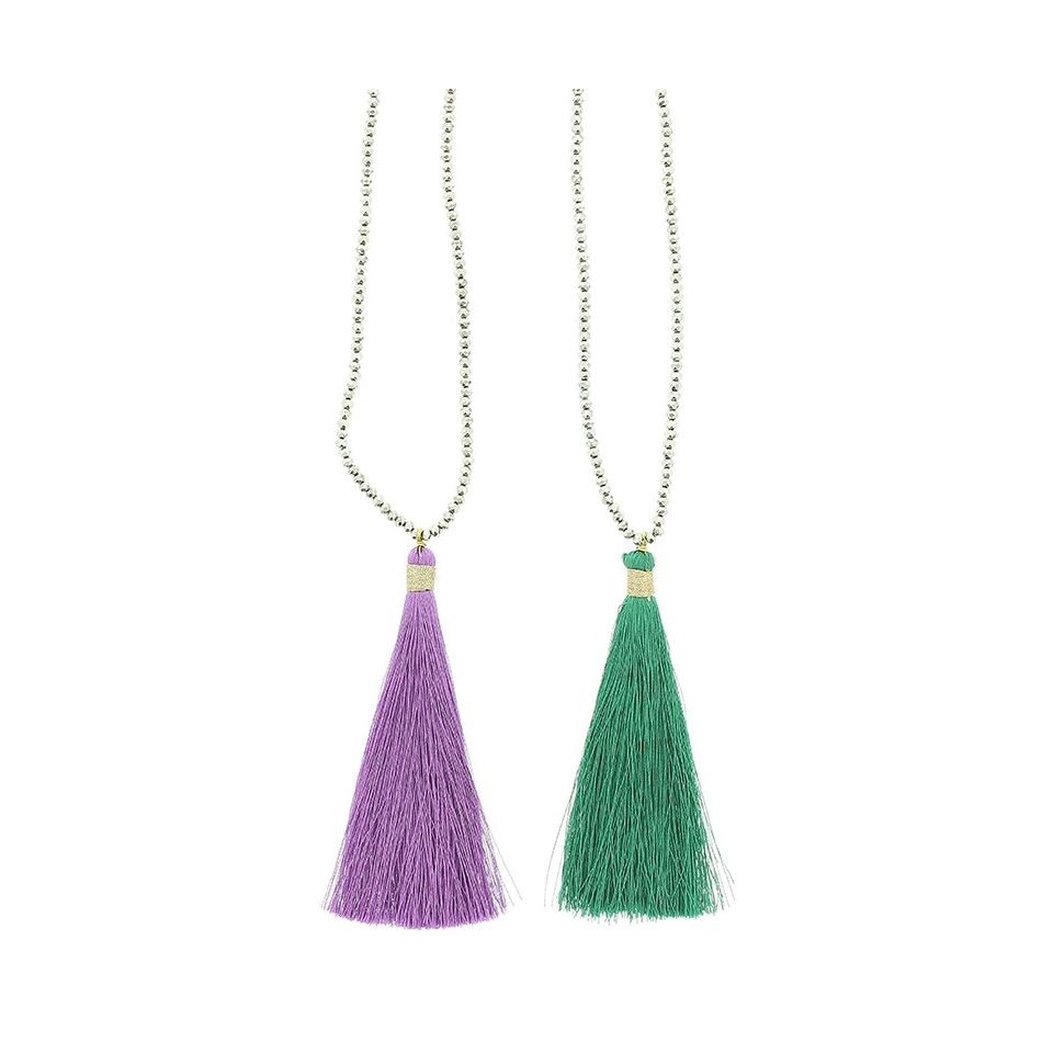 LONG PENDANT NECKLACE FRINGE