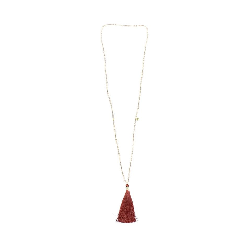 LONG PENDANT NECKLACE FRINGE