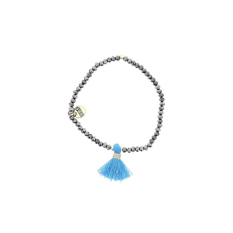 FRINGED FACETED CRYSTALS BRACELET