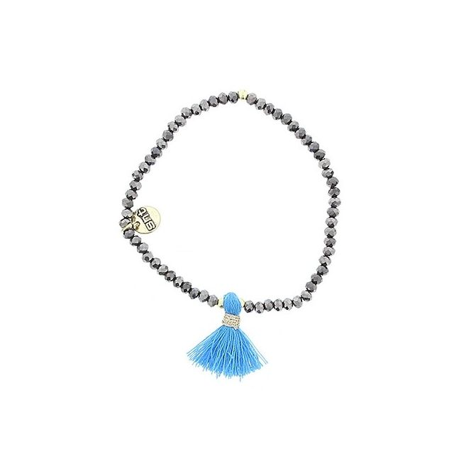 FRINGED FACETED CRYSTALS BRACELET