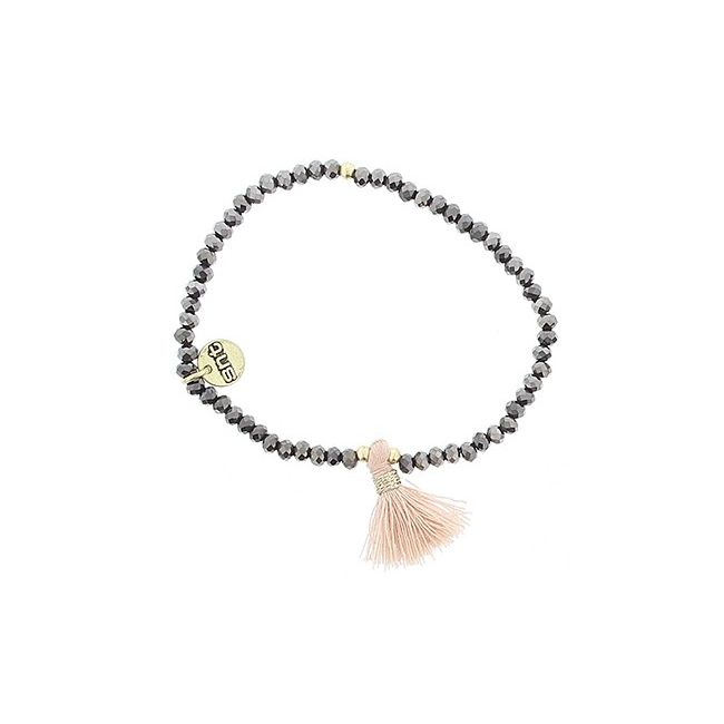 FRINGED FACETED CRYSTALS BRACELET