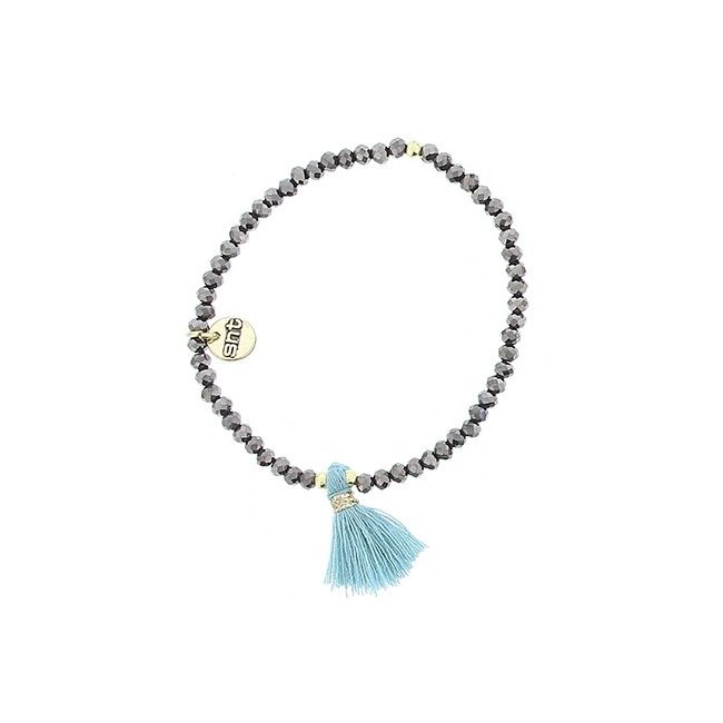 FRINGED FACETED CRYSTALS BRACELET