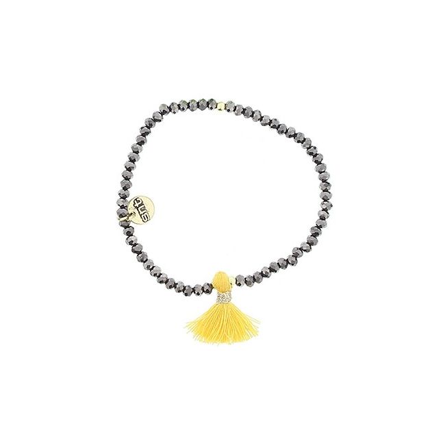 FRINGED FACETED CRYSTALS BRACELET