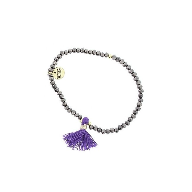 FRINGED FACETED CRYSTALS BRACELET