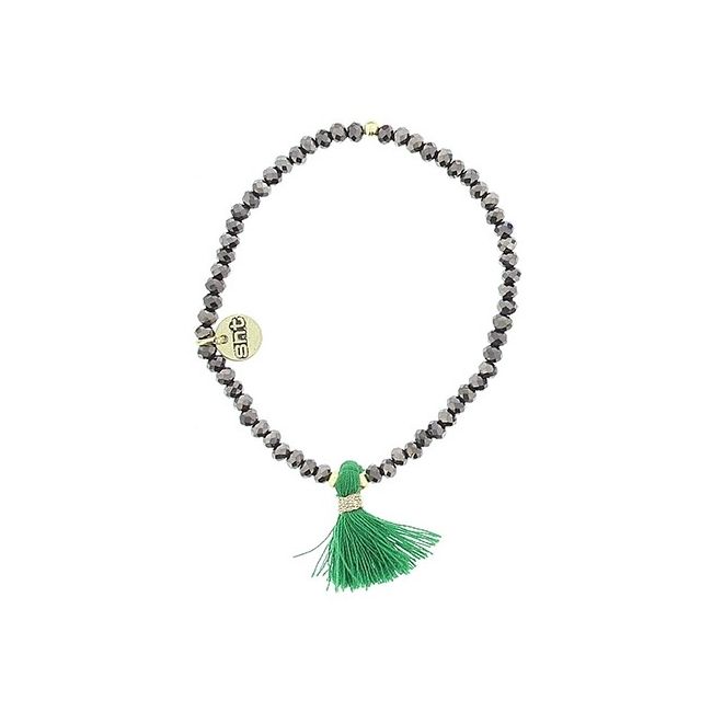 FRINGED FACETED CRYSTALS BRACELET