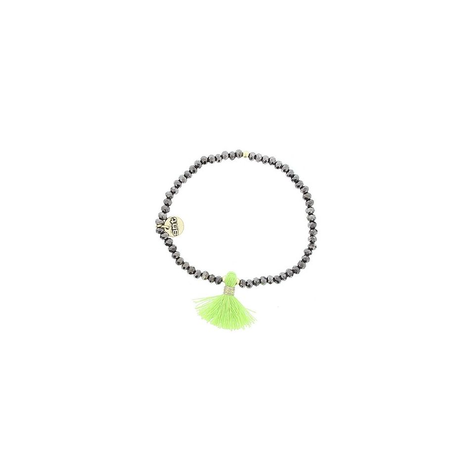 FRINGED FACETED CRYSTALS BRACELET