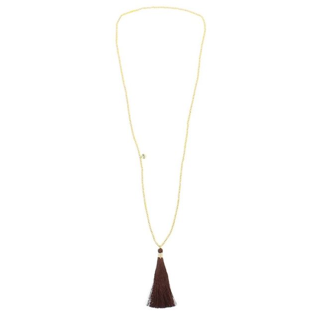 LONG PENDANT NECKLACE FRINGE