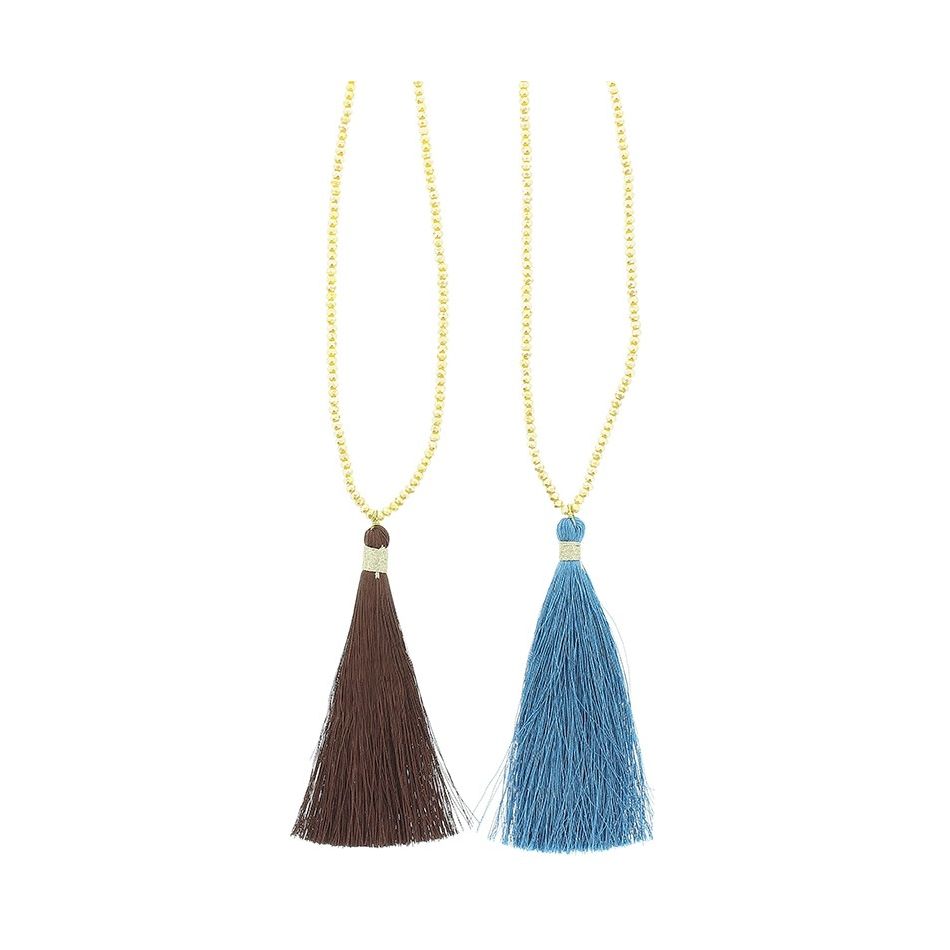 LONG PENDANT NECKLACE FRINGE