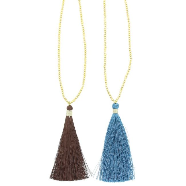 LONG PENDANT NECKLACE FRINGE