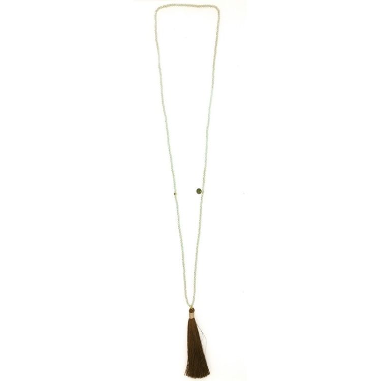 LONG PENDANT NECKLACE FRINGE