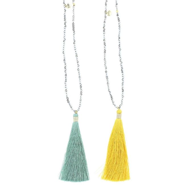 LONG PENDANT NECKLACE FRINGE