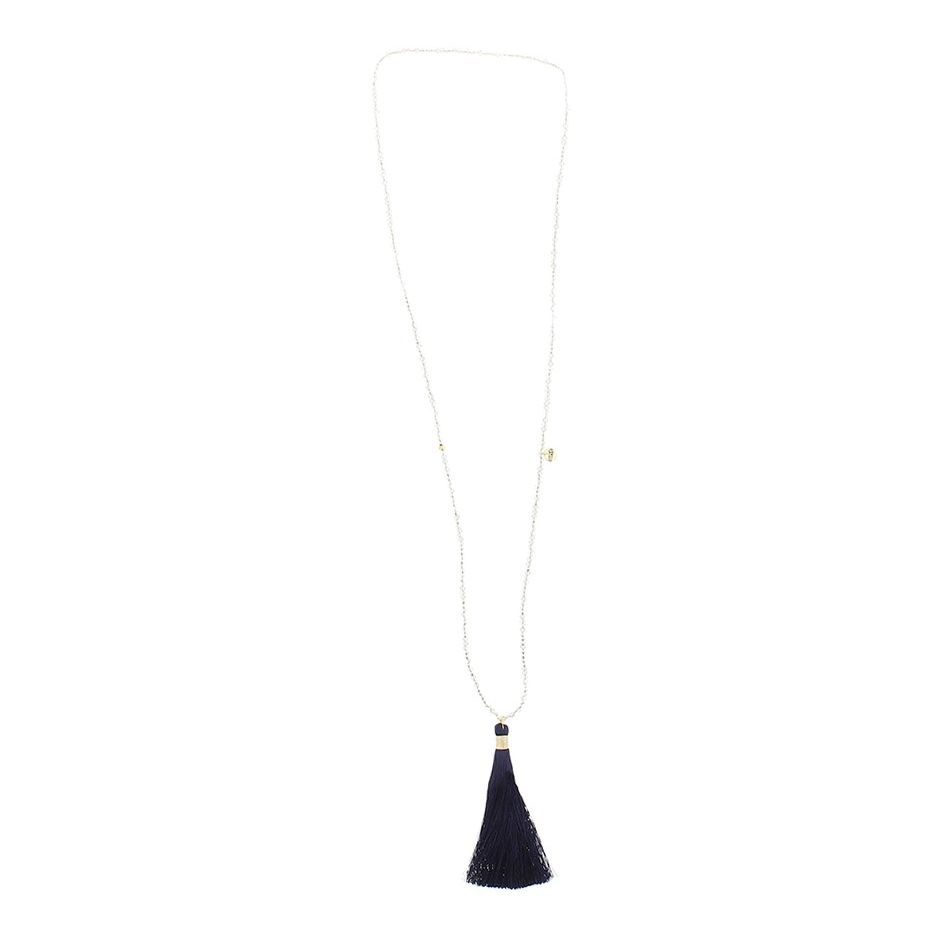COLLAR LARGO COLGANTE FLECO