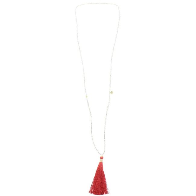 COLLAR LARGO COLGANTE FLECO