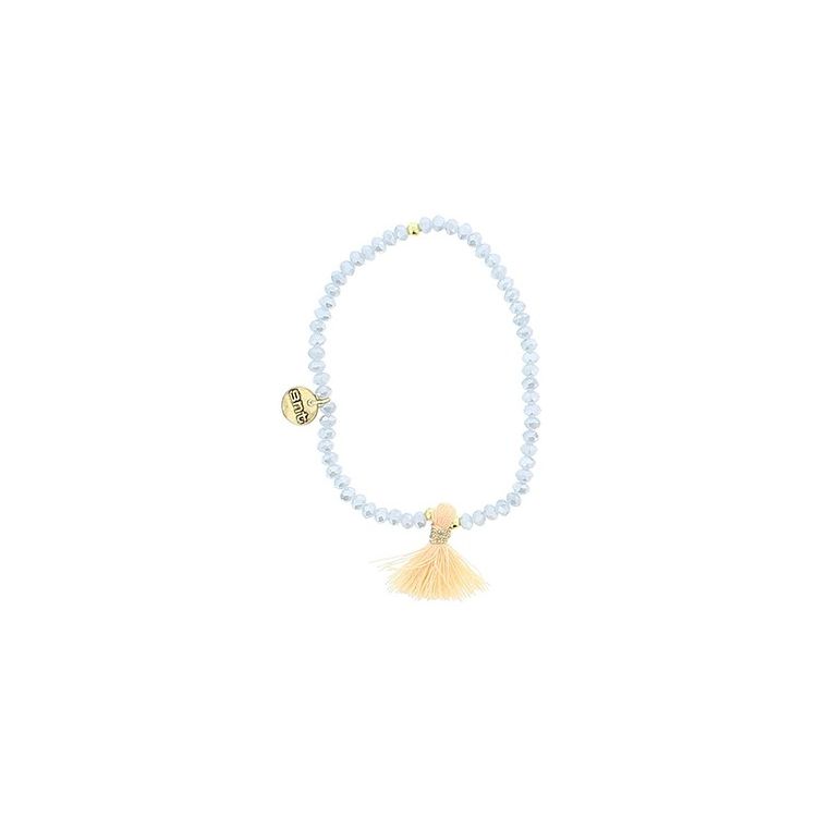 FRINGED FACETED CRYSTALS BRACELET