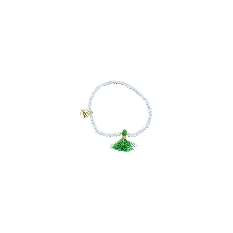 PULSERA CRISTALES FACETADOS FLECO