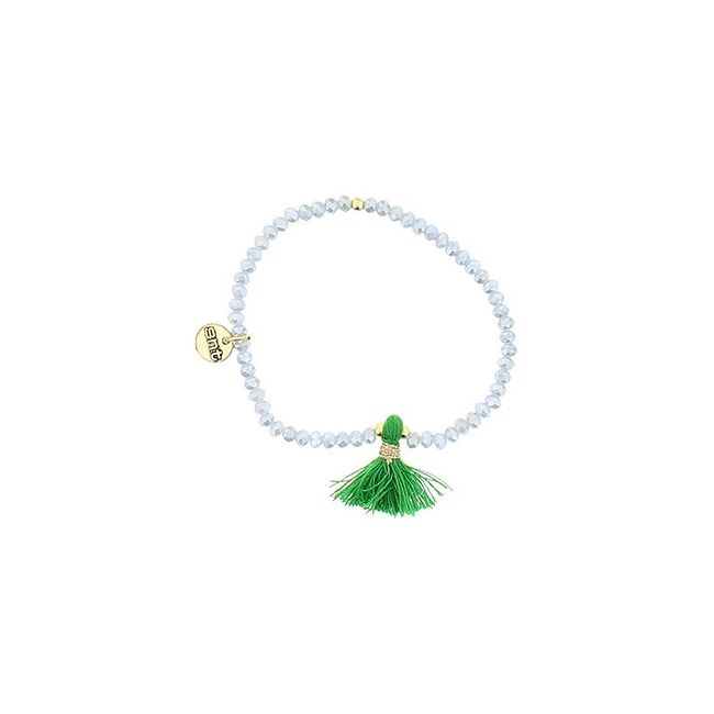 FRINGED FACETED CRYSTALS BRACELET