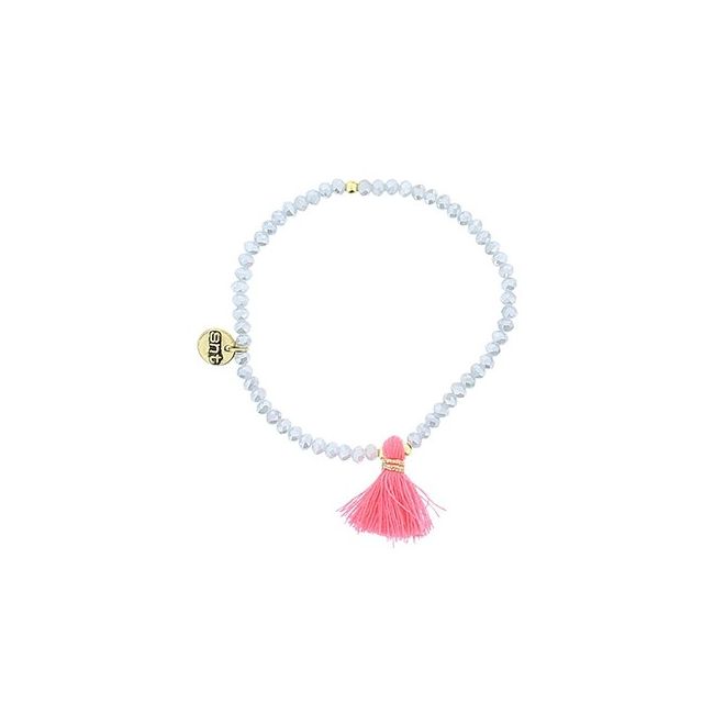 FRINGED FACETED CRYSTALS BRACELET
