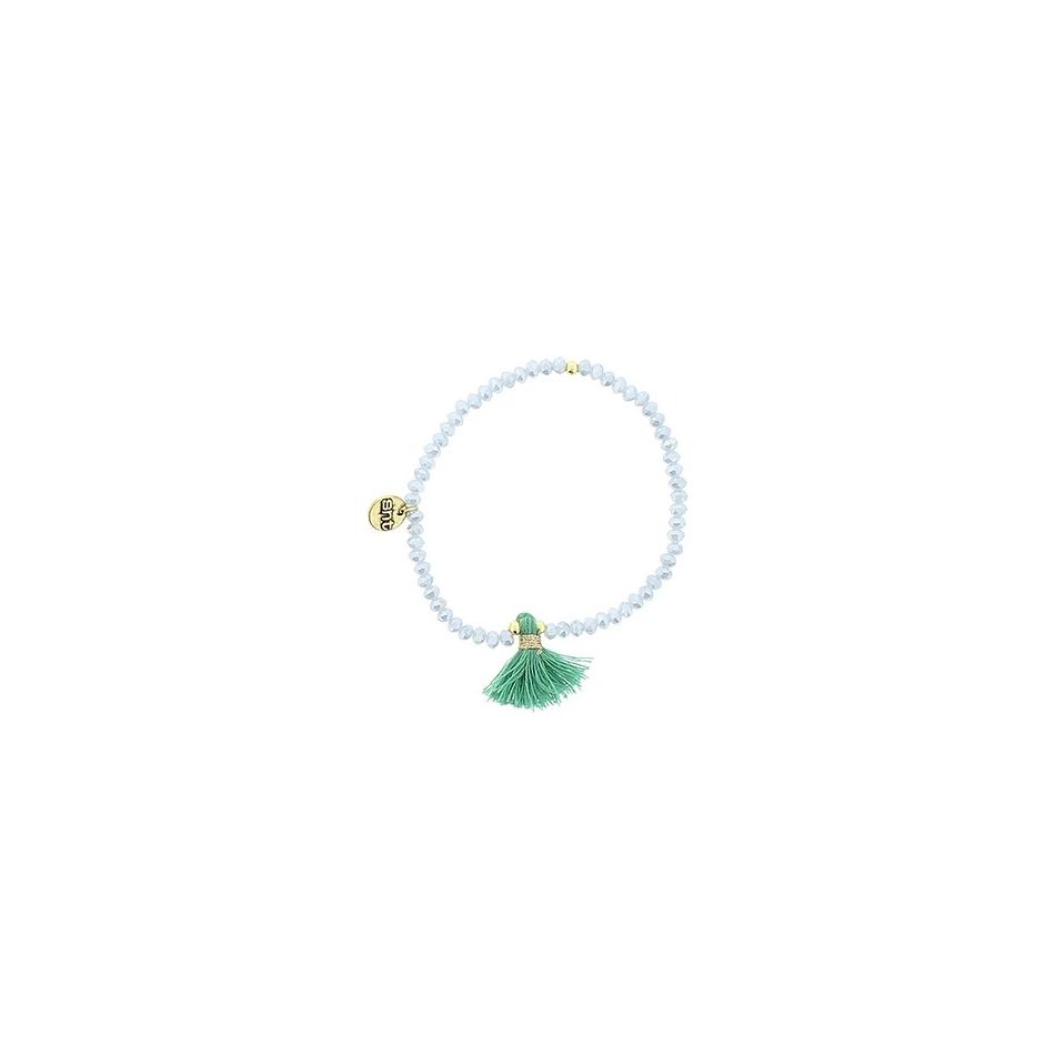 PULSERA CRISTALES FACETADOS FLECO
