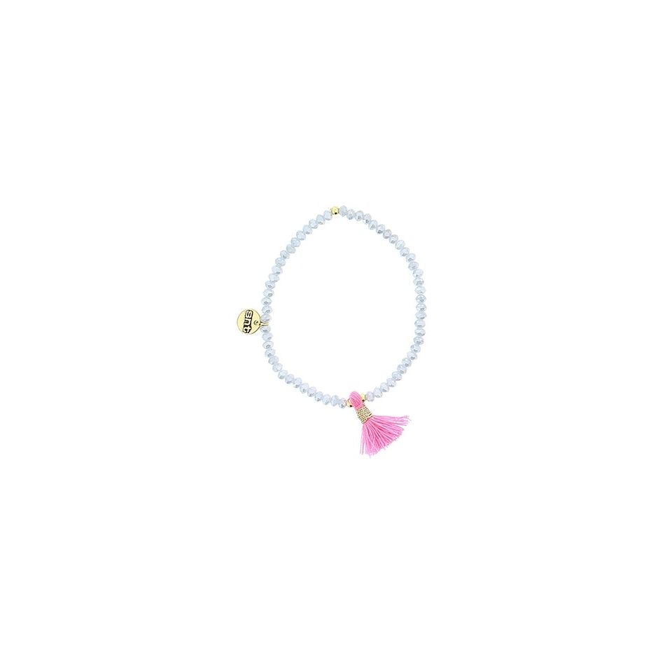FRINGED FACETED CRYSTALS BRACELET