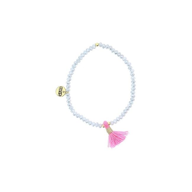 FRINGED FACETED CRYSTALS BRACELET