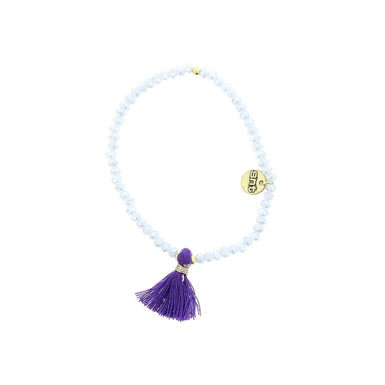 FRINGED FACETED CRYSTALS BRACELET