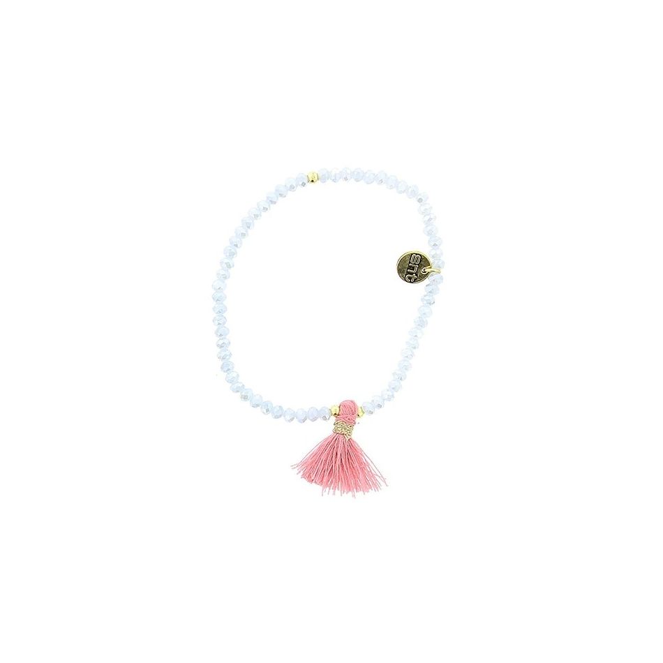 PULSERA CRISTALES FACETADOS FLECO