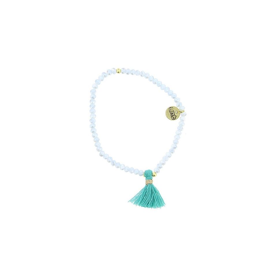 PULSERA CRISTALES FACETADOS FLECO