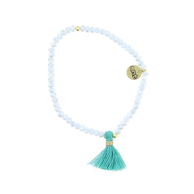 FRINGED FACETED CRYSTALS BRACELET