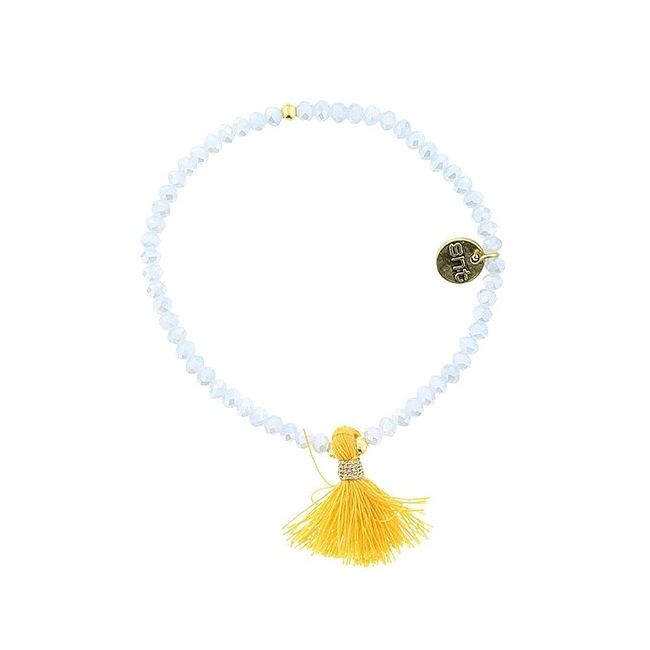 PULSERA CRISTALES FACETADOS FLECO