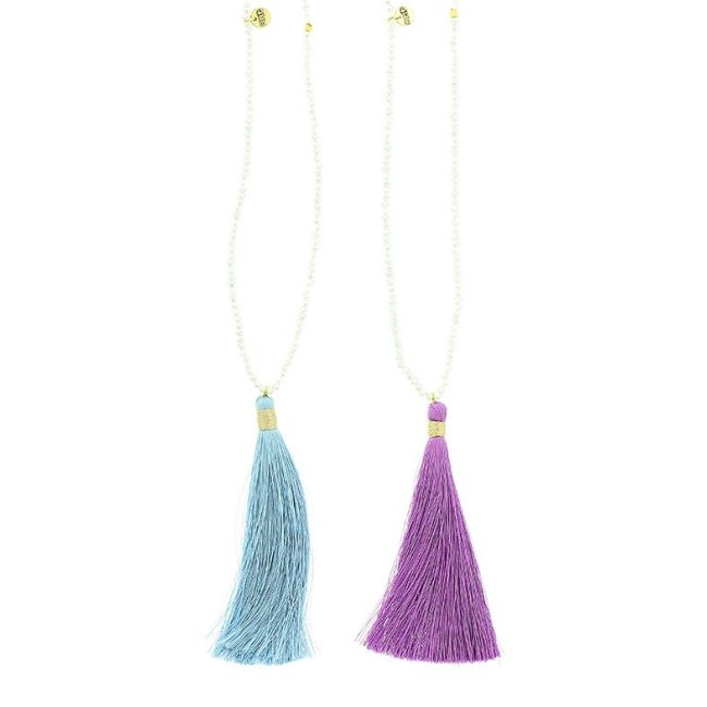 LONG PENDANT NECKLACE FRINGE