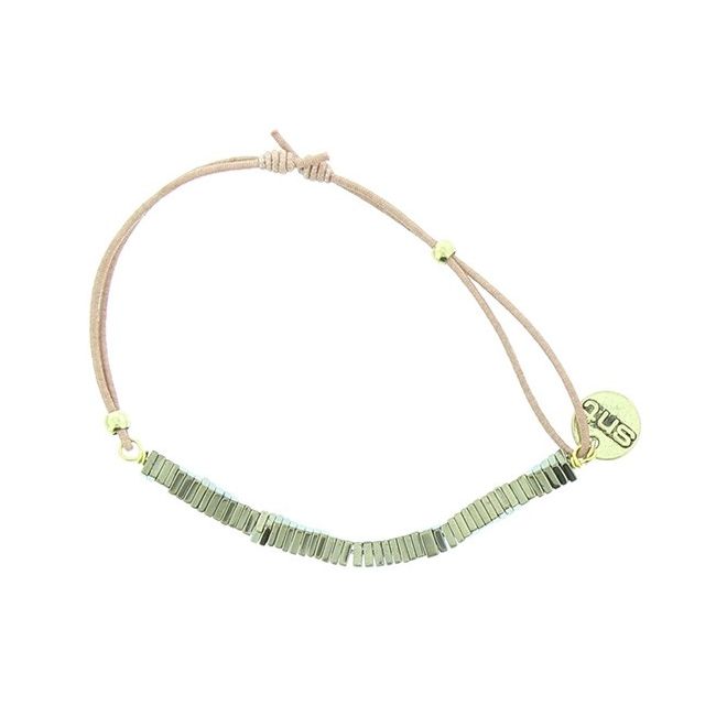 PULSERA ELÁSTICA CUENTAS METAL