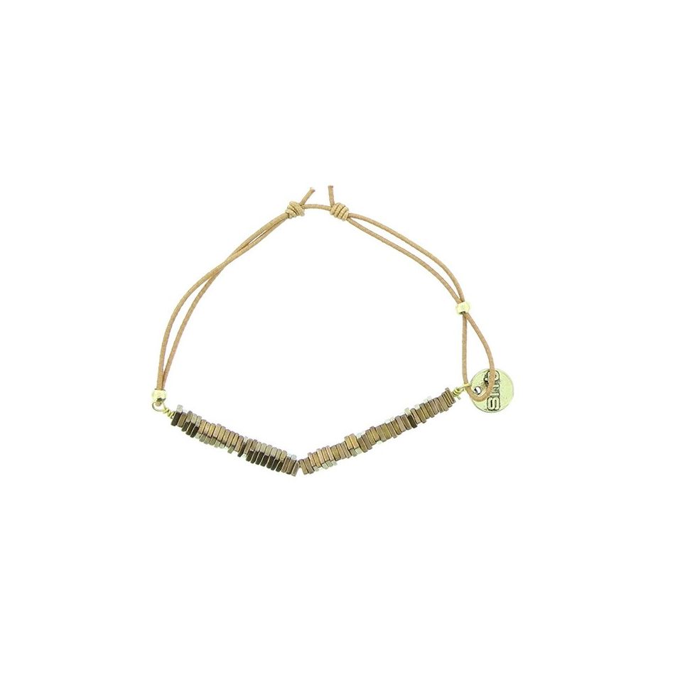 PULSERA ELÁSTICA CUENTAS METAL