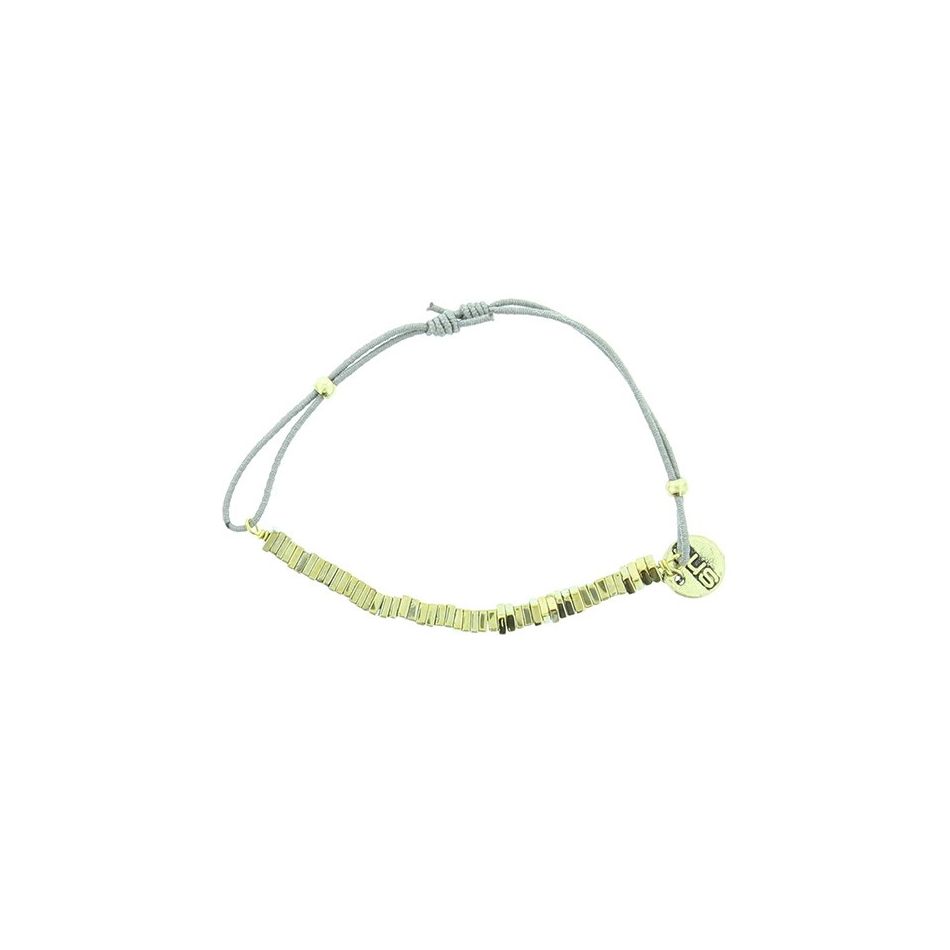 PULSERA ELÁSTICA CUENTAS METAL