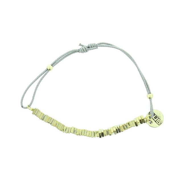 ELASTIC BRACELET WITH METAL BEADS