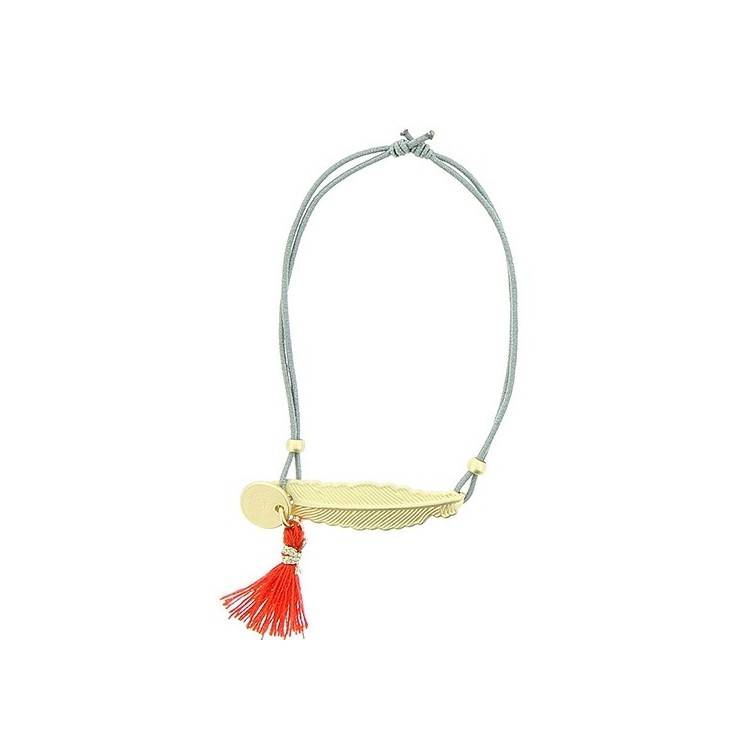 METAL LEAF ELASTIC BRACELET