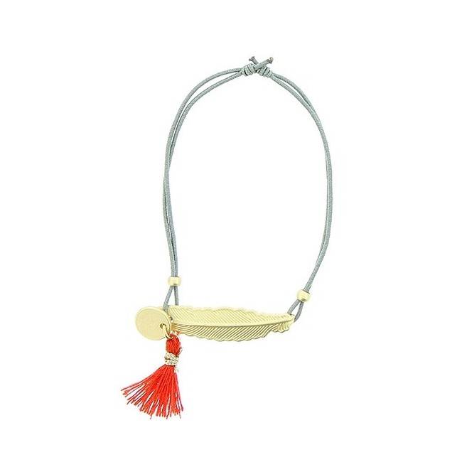 METAL LEAF ELASTIC BRACELET