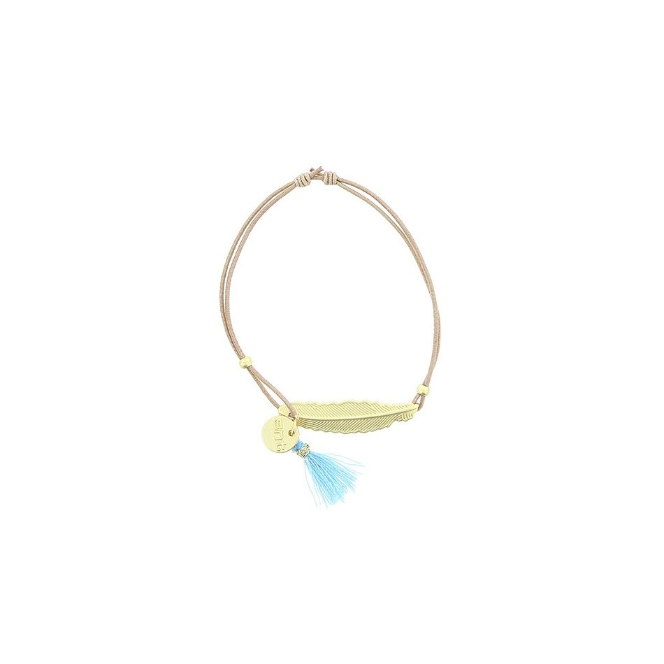 METAL LEAF ELASTIC BRACELET