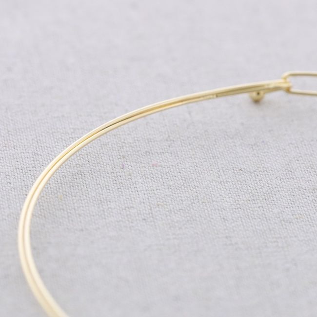 DOUBLE RING STEEL SHORT NECKLACE