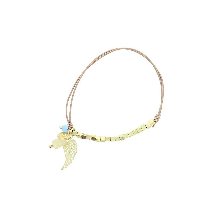 PULSERA ELÁSTICA CUENTAS METAL